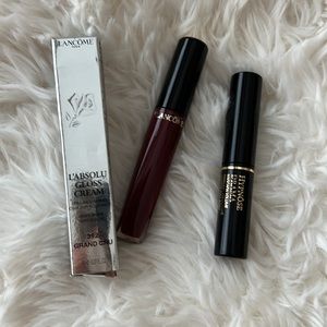 NIB Lancôme L’absolu Lip Gloss in Grand Cru & FREE Hypnôse Mascara